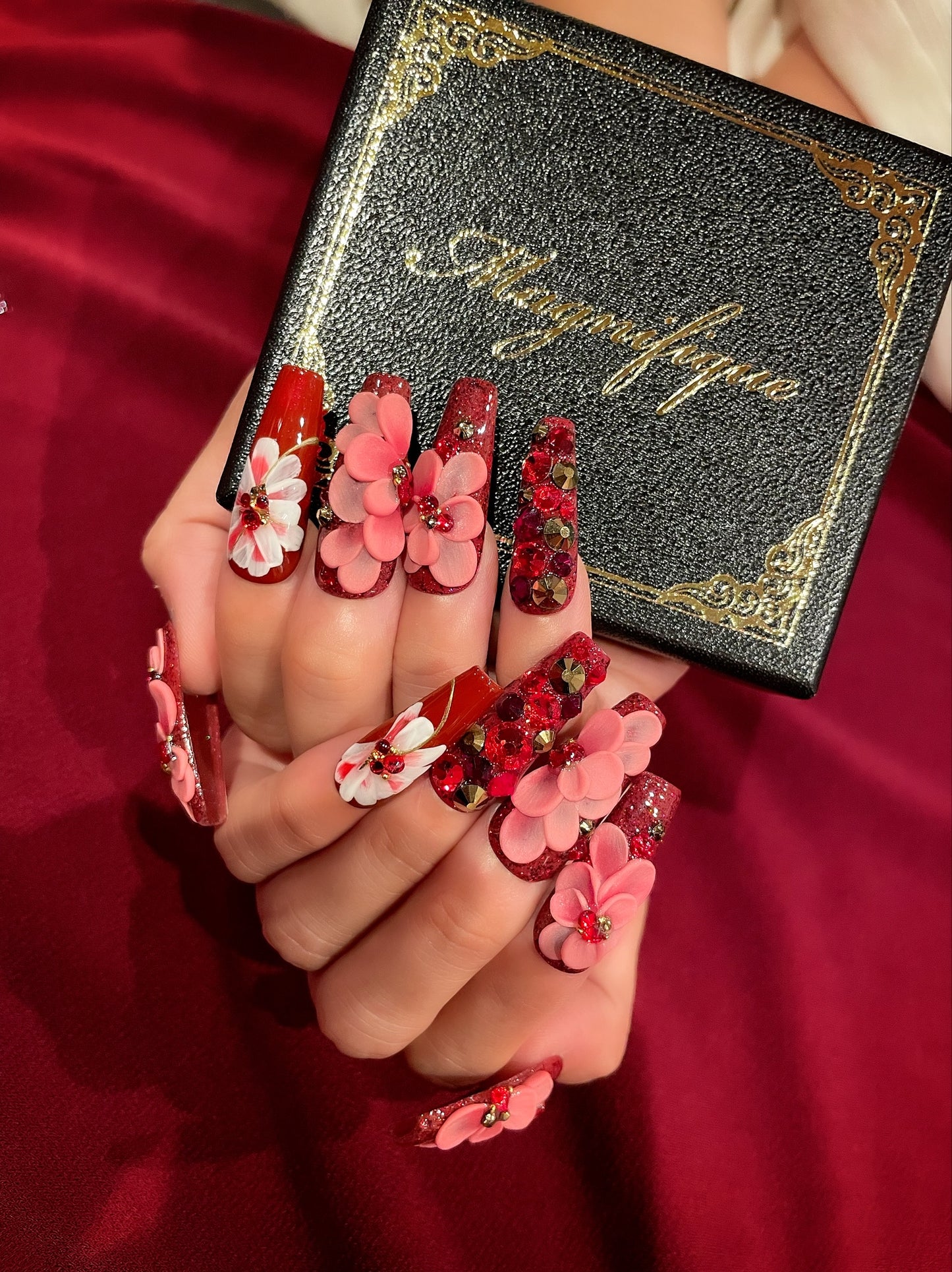 【Magnifique】9014 ネイルチップ~Fleur~