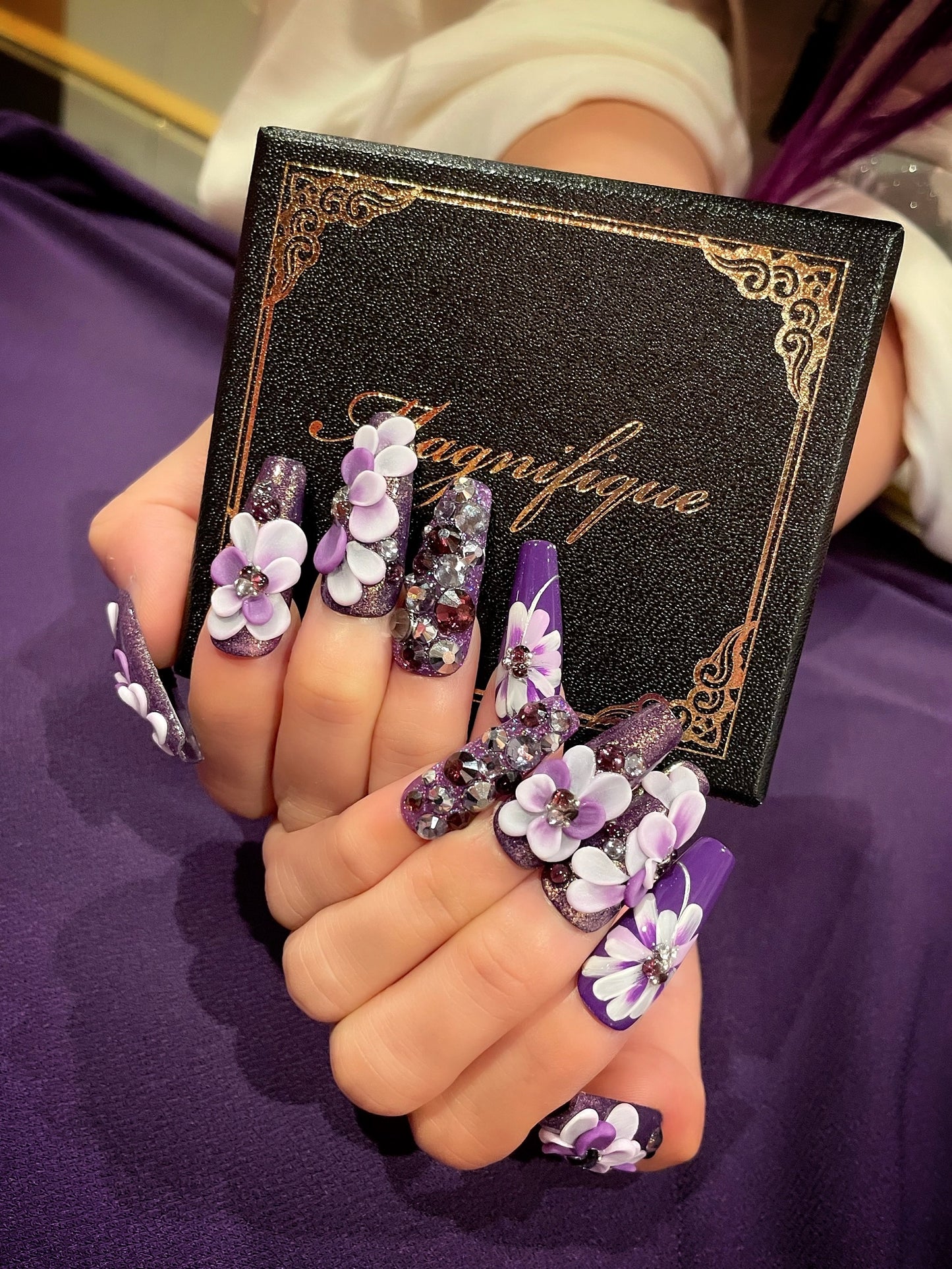 【Magnifique】9014 ネイルチップ~Fleur~