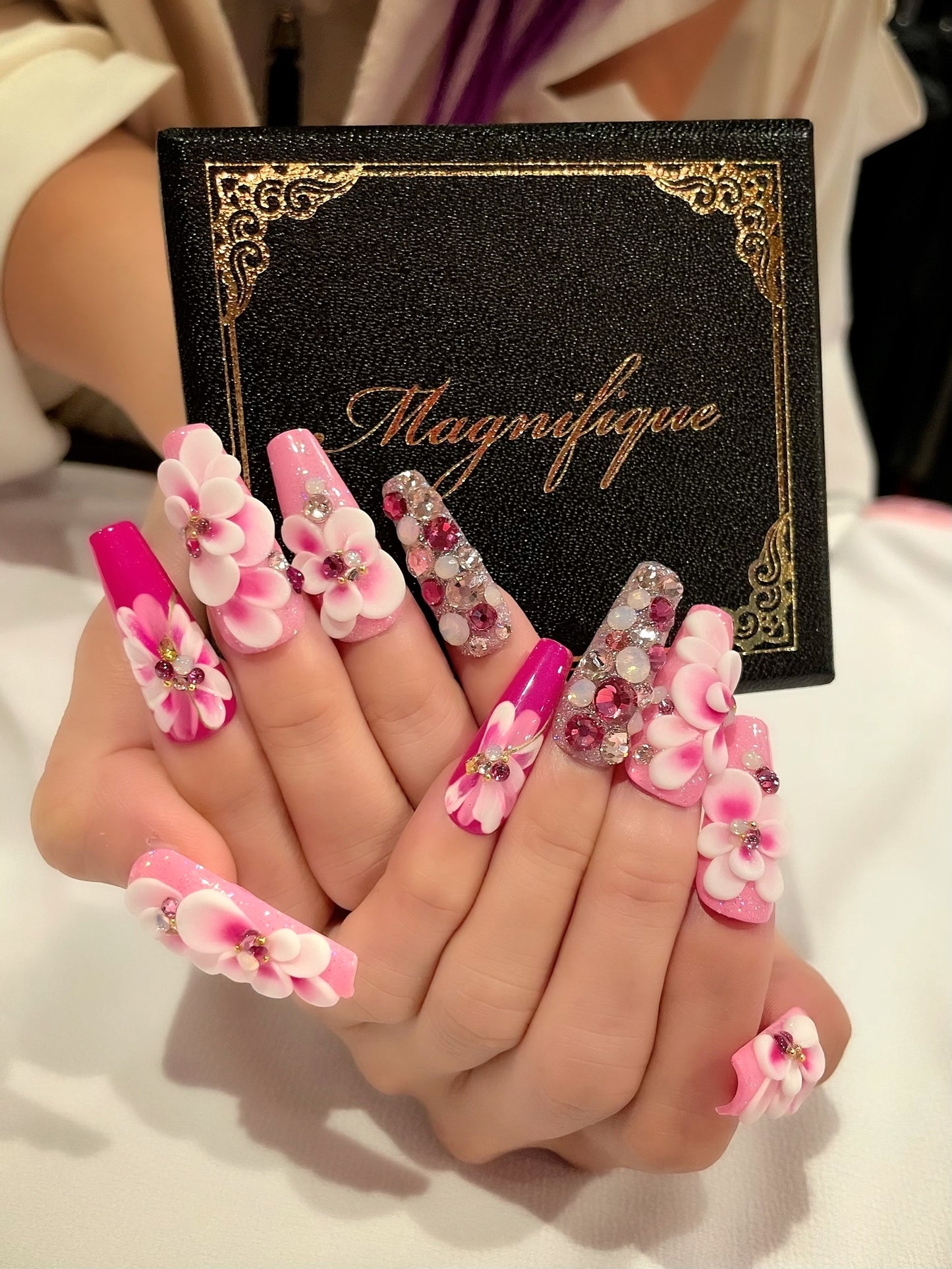 【Magnifique】9014 ネイルチップ~Fleur~