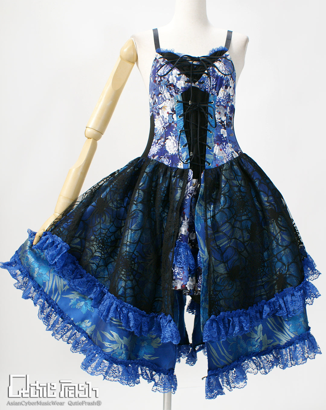 【9910】編み上げキャミワンピ