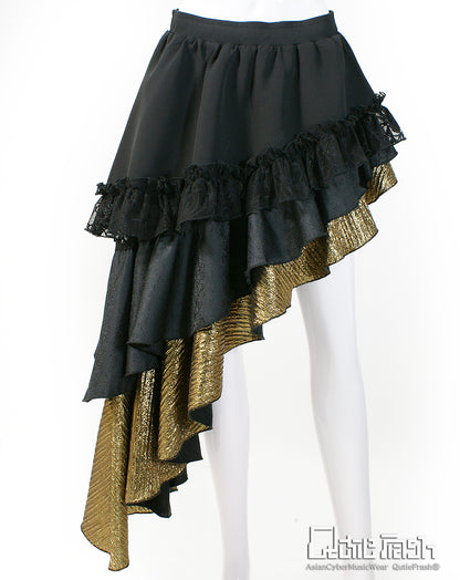 【9923】３段アシメラップスカート