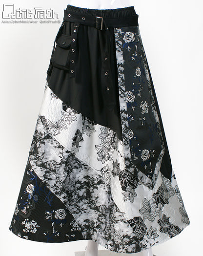 【9929】ベルト付きフレアロンスカ