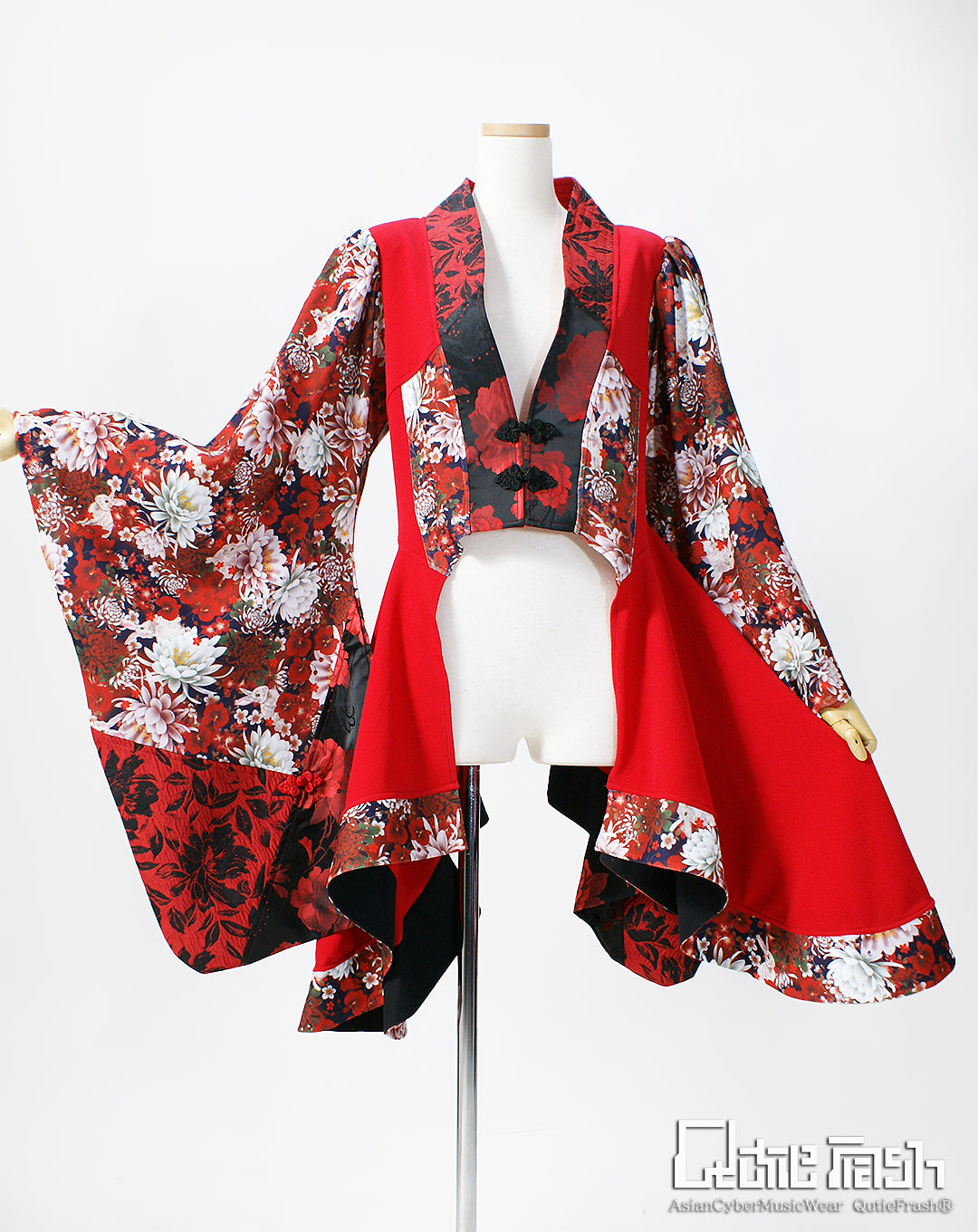 【9911】サイドロング着物カーデ