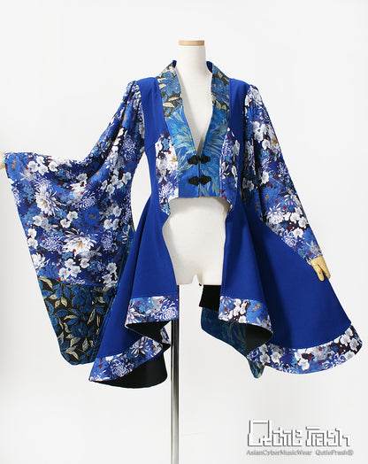 【9911】サイドロング着物カーデ