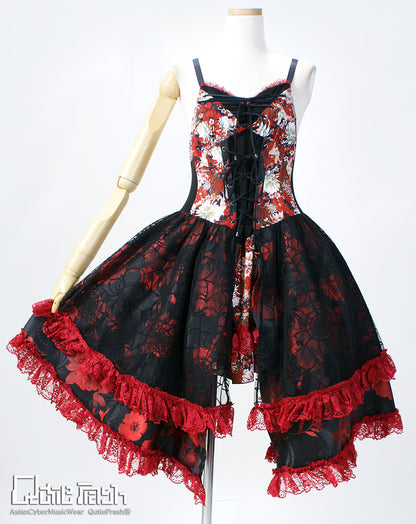 【9910】編み上げキャミワンピ