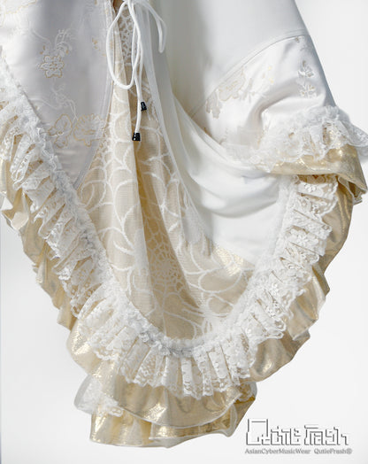 【9938】フリル着物カーデ