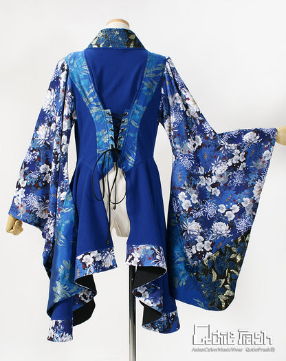 【9911】サイドロング着物カーデ