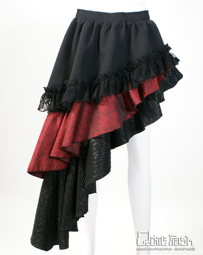 【9923】３段アシメラップスカート