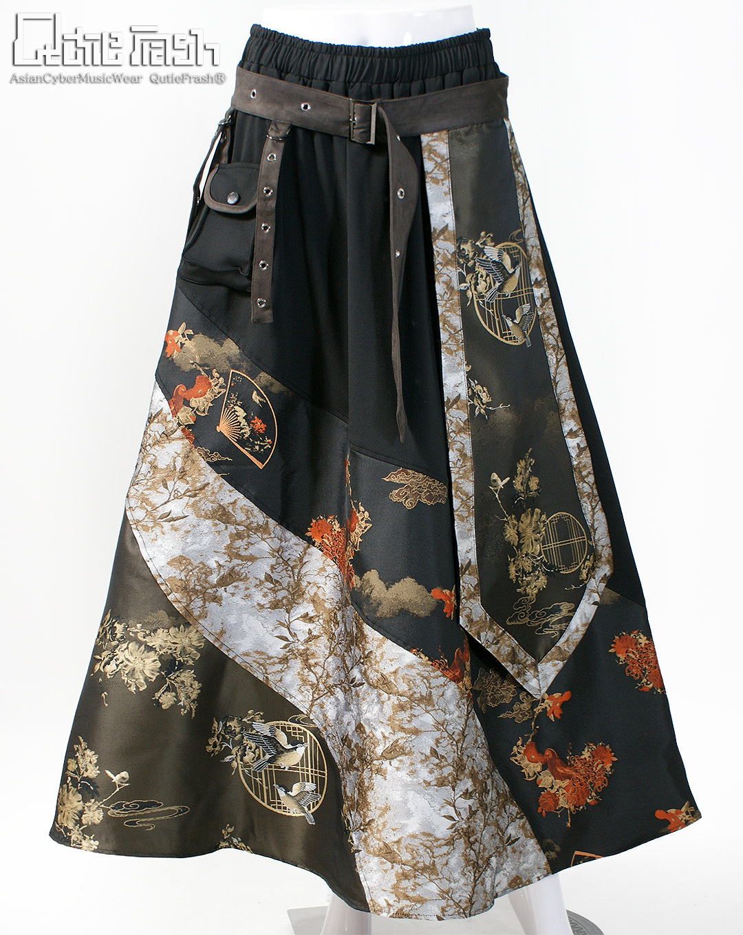 【9929】ベルト付きフレアロンスカ