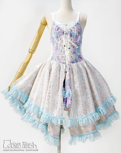 【9910】編み上げキャミワンピ