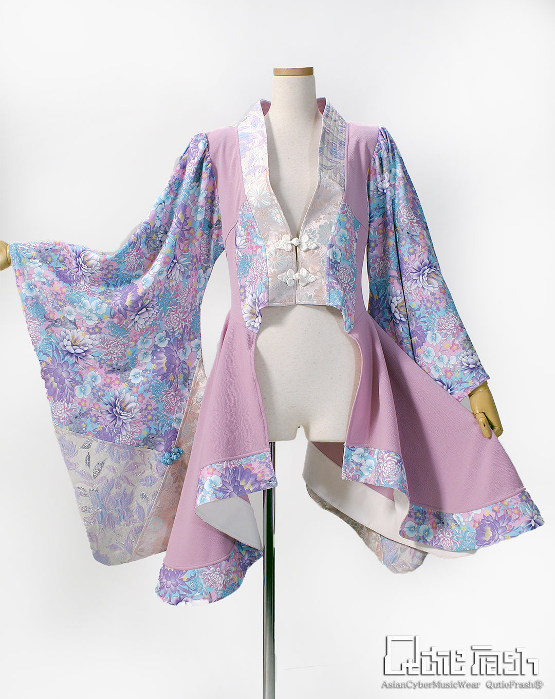 【9911】サイドロング着物カーデ