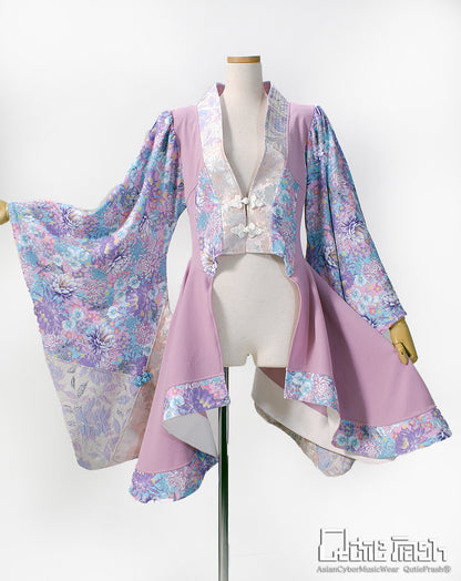 【9911】サイドロング着物カーデ