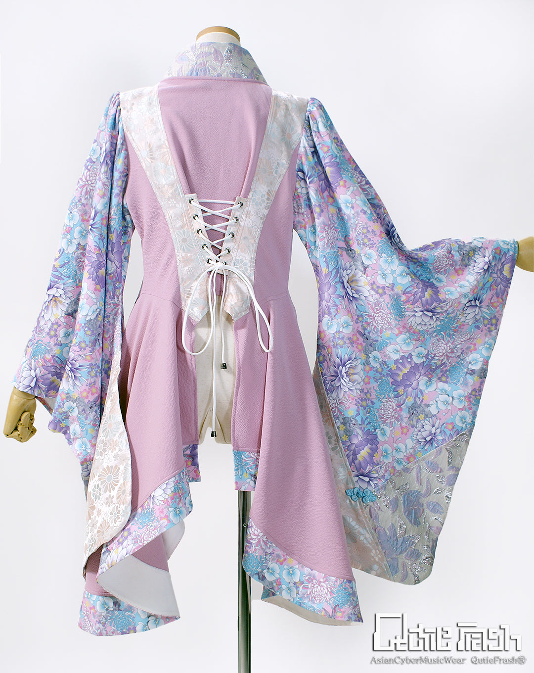 【9911】サイドロング着物カーデ