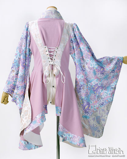 【9911】サイドロング着物カーデ