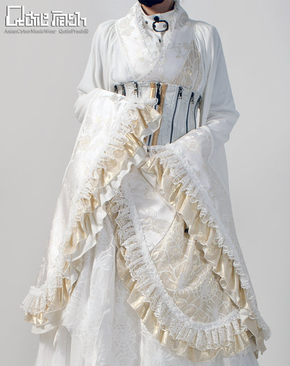 【9938】フリル着物カーデ