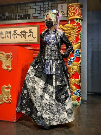 【9929】ベルト付きフレアロンスカ