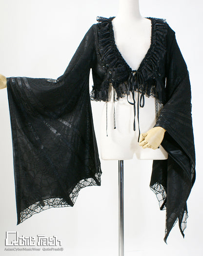 【9925】蜘蛛メッシュカーデ