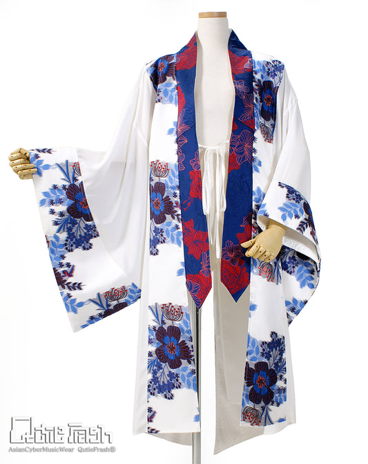 【9959】後ろZIP着物ロングカーデ