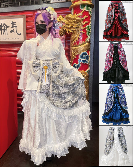 【9845】和柄ロングスカート