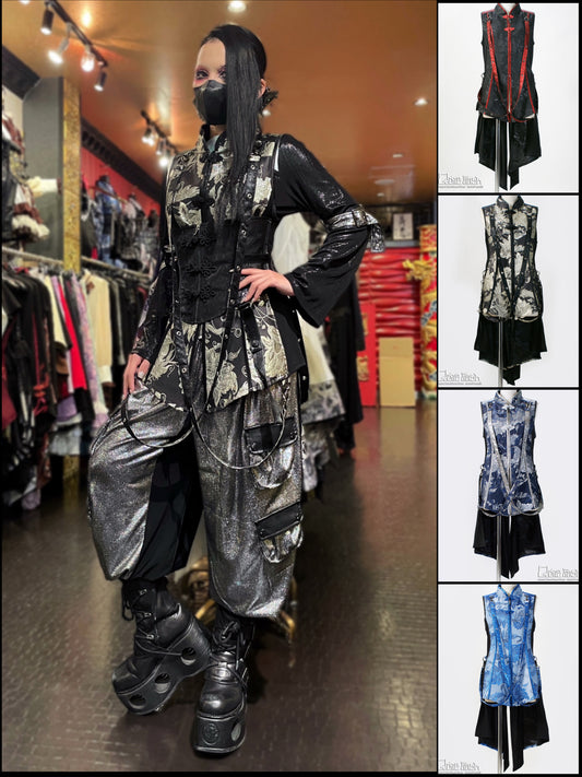 【9918】後ろロングチャイナベスト