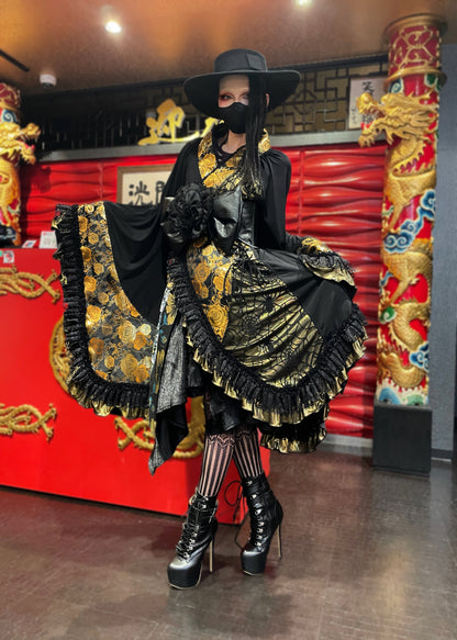 【9938】フリル着物カーデ