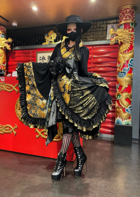 【9938】フリル着物カーデ