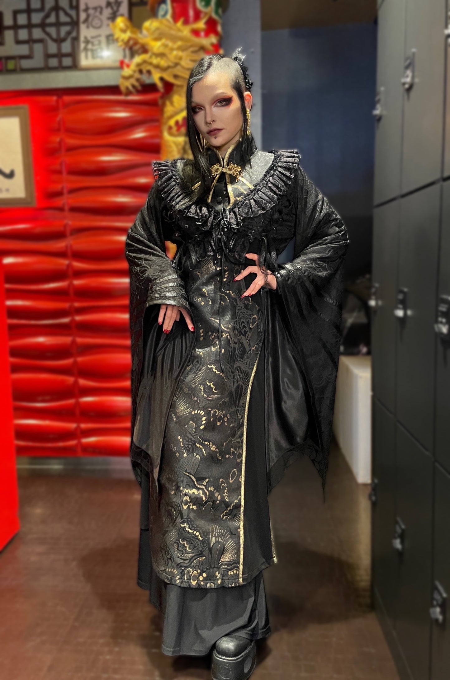 【9935】チャイナロングワンピ